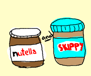 300x250 peanut butter and nutella drawing - Peanut Butter Drawing