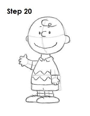 300x388 How To Draw Peanuts Characters - Peanut Drawing