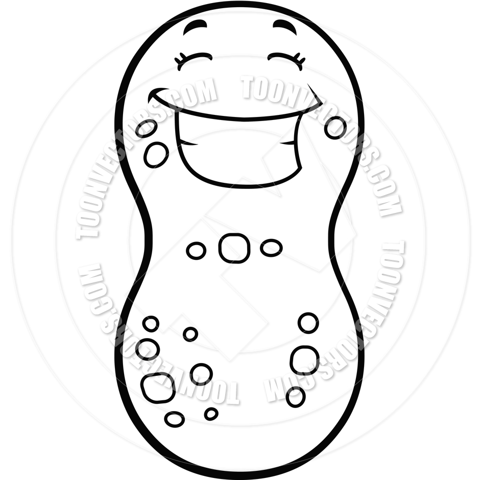 940x940 peanut clipart black and white drawing clipart peanut - Peanut Line Drawing
