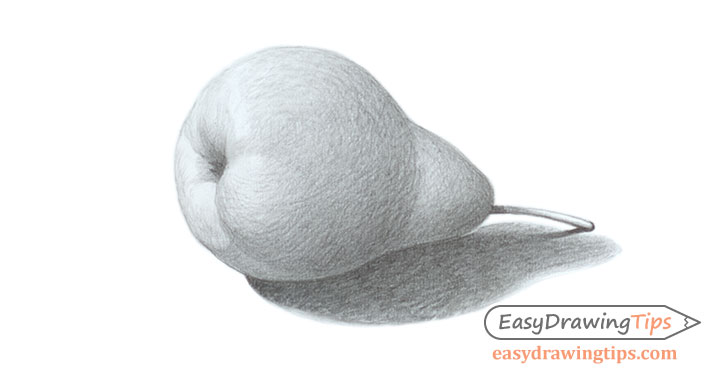 728x380 How To Draw A Realistic Pear Tutorial - Pear Drawing