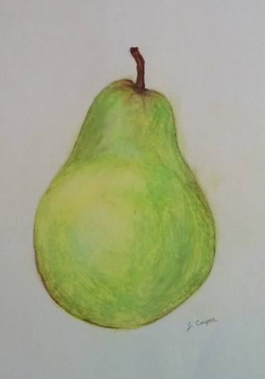 375x536 Plump Pear Drawing - Pear Drawing