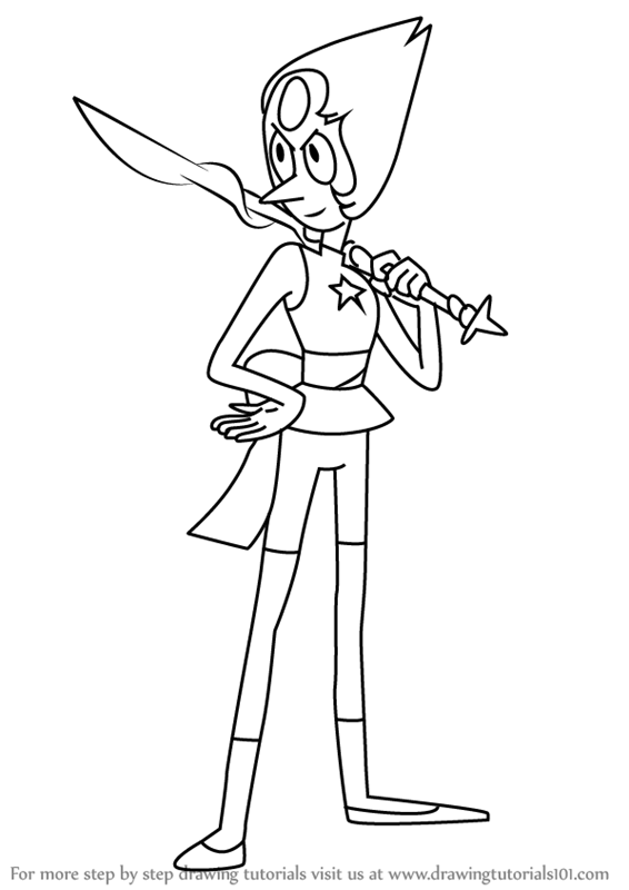 566x800 learn how to draw new pearl from steven universe - Pearl Drawing