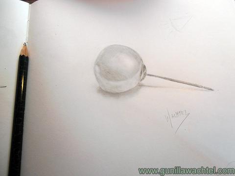 480x360 pearl work in progress pencil drawing gunilla wachtel - Pearl Drawing