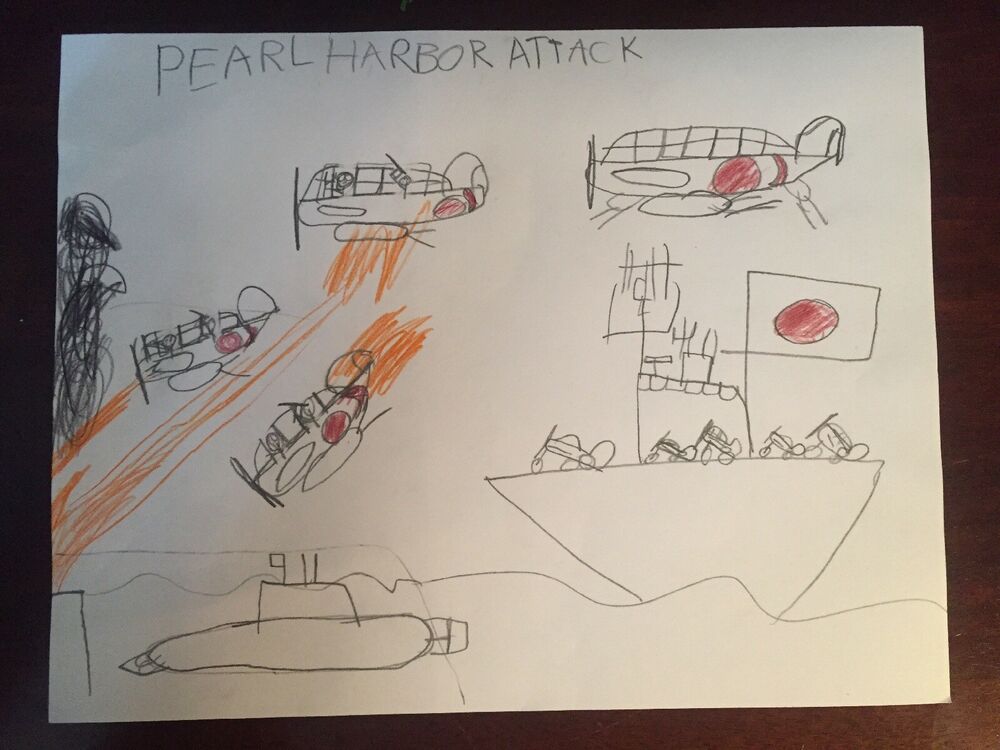 1000x750 drawing pearl harbor attack ebay - Pearl Drawing