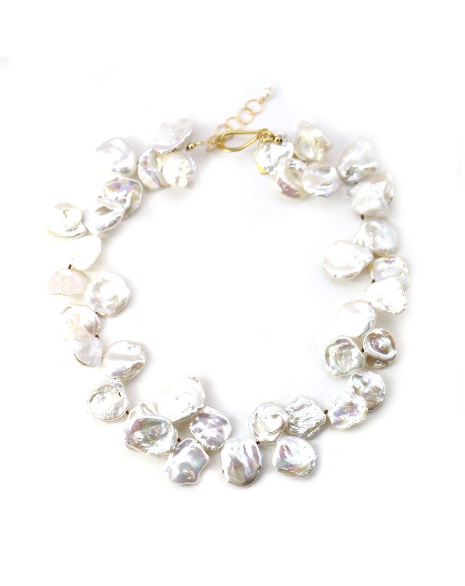 920x1160 Keshi Cornflake Pearl Necklace - Pearl Necklace Drawing