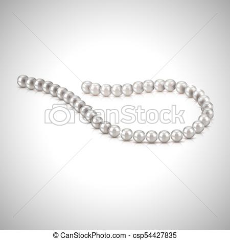 450x470 Pearl Necklace Vector - Pearl Necklace Drawing