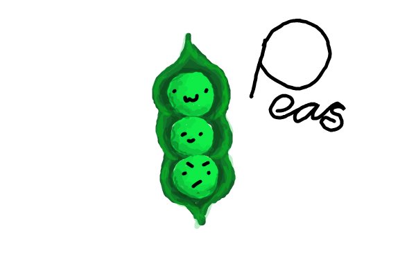 600x400 peas a character speedpaint drawing - Peas Drawing