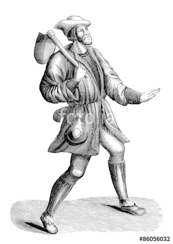 354x500 Medieval Peasant - Peasant Drawing