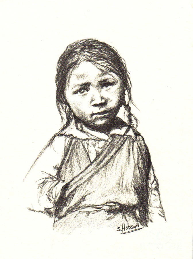 672x900 Peasant Girl Drawings Fine Art America - Peasant Drawing