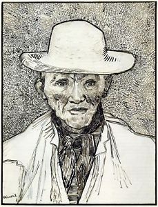 229x300 Van Gogh Drawings Old Peasant Man - Peasant Drawing