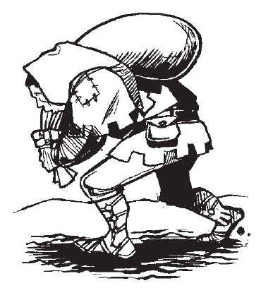 370x408 Draw Thread, Drawings Of Fantasy Peasants - Peasant Drawing