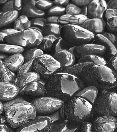 375x423 Wet Pebbles - Pebble Drawing