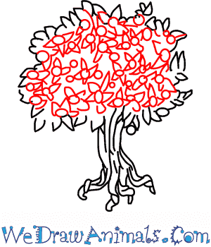300x350 How To Draw A Pecan Tree - Pecan Tree Drawing