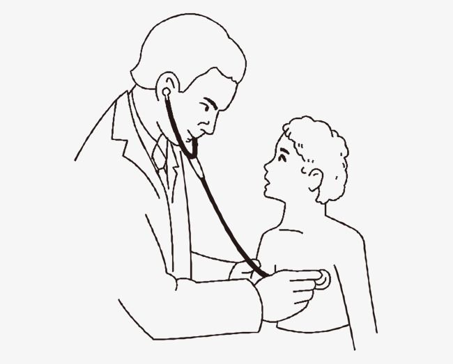 650x523 children's hospital,pediatrician,baby physical examination - Pediatrician Drawing