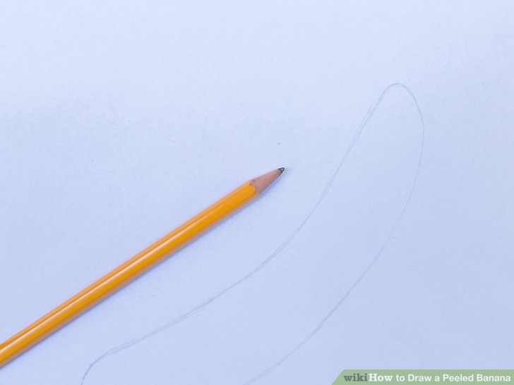 728x546 How To Draw A Peeled Banana Steps - Peeled Banana Drawing