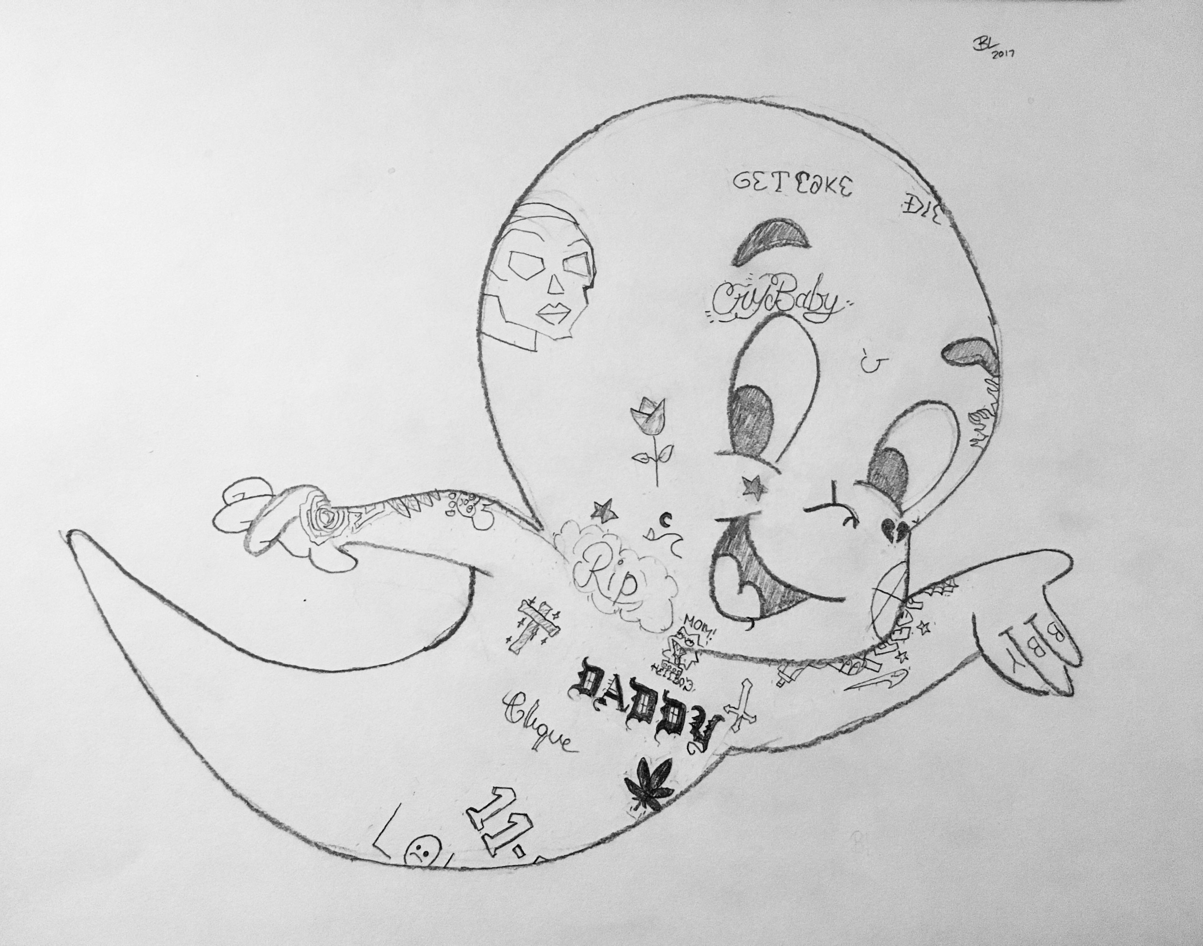 3844x3024 Worked A Little Harder On This One Rip Lil Peep Lilpeep - Peep Drawing