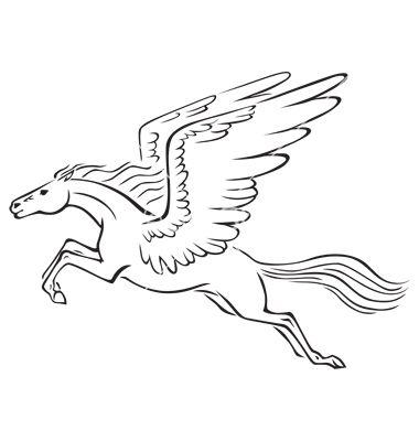 380x400 pegasus drawing - Pegasus Drawing