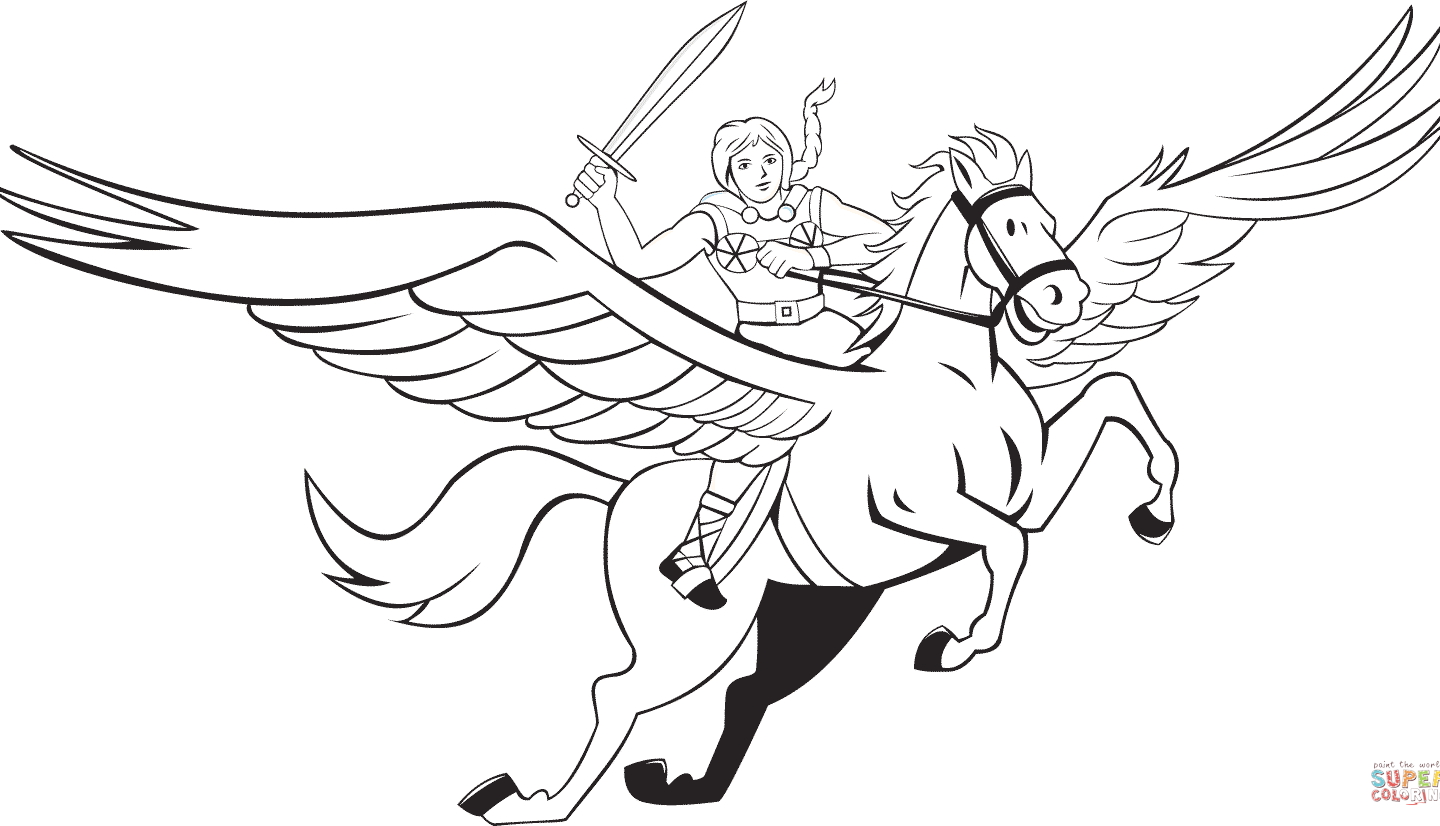 1440x826 flying pegasus - Pegasus Flying Drawing