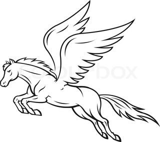 320x284 pictures of pegasus flying drawing - Pegasus Flying Drawing