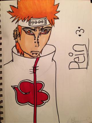 320x427 working on my drawing of pein from naruto - Pein Drawing