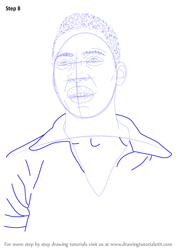 600x846 Learn How To Draw Pele - Pele Drawing