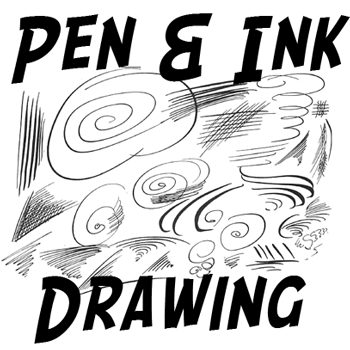 350x350 How To Use Pen And Ink Drawing Techniques Lesson - Pen And Ink Drawing Tutorial