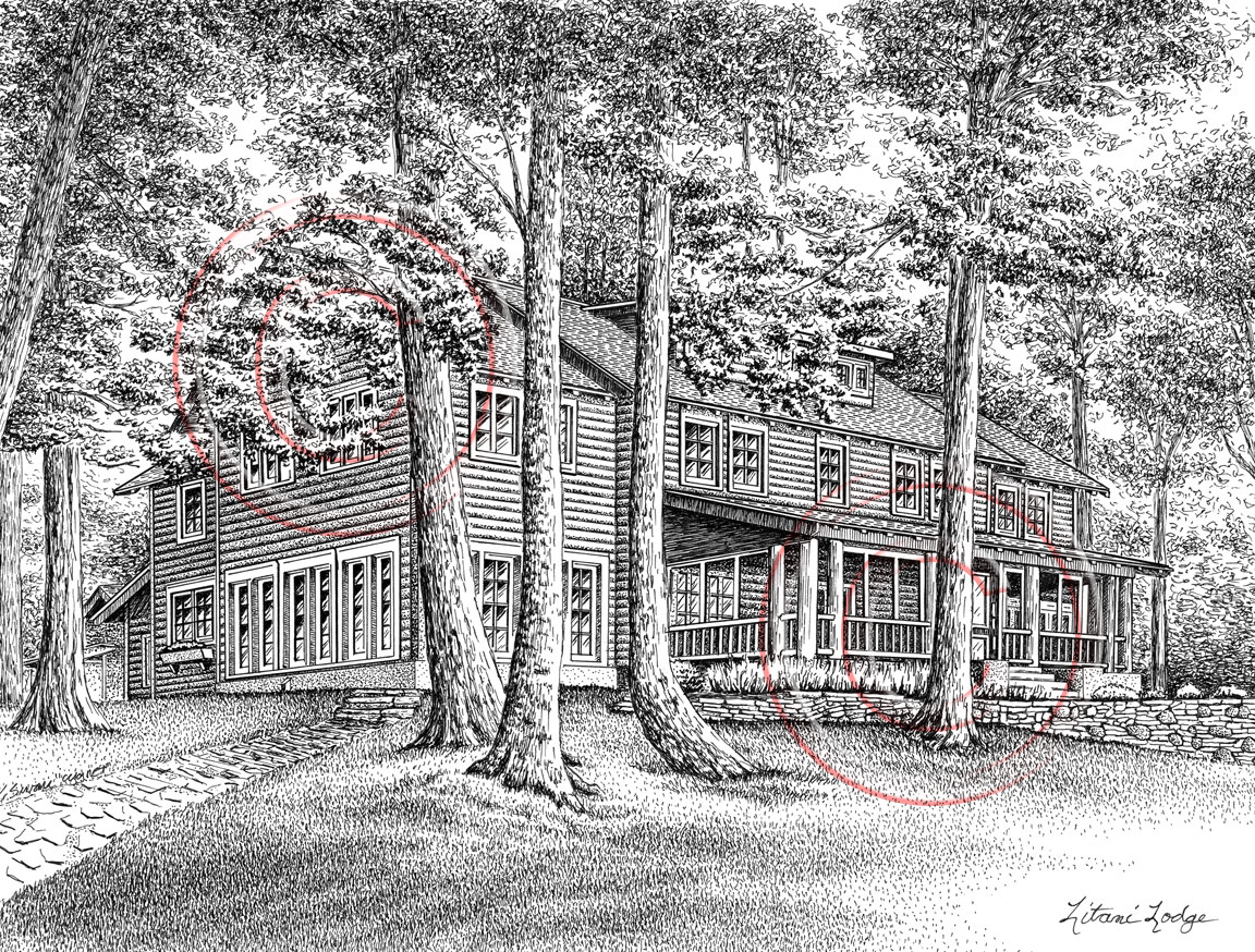 1152x874 Pen And Ink Artist Kelli Swan Custom Portraits Of Houses, Homes - Pen And Ink Drawings