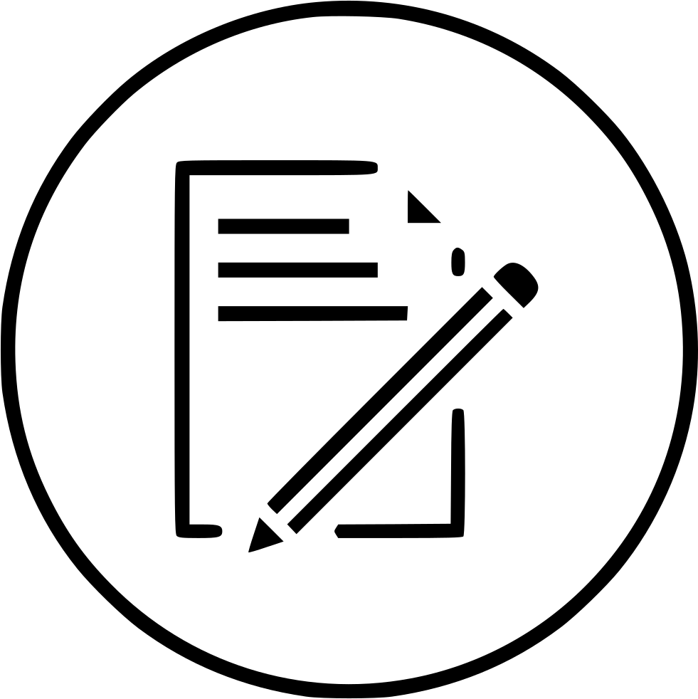 981x982 document paper write pencil pen drawing png icon free download - Pen And Paper Drawing