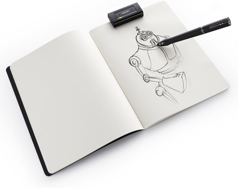 474x374 new wacom pen creates vector copies while you draw on regular - Pen And Paper Drawing