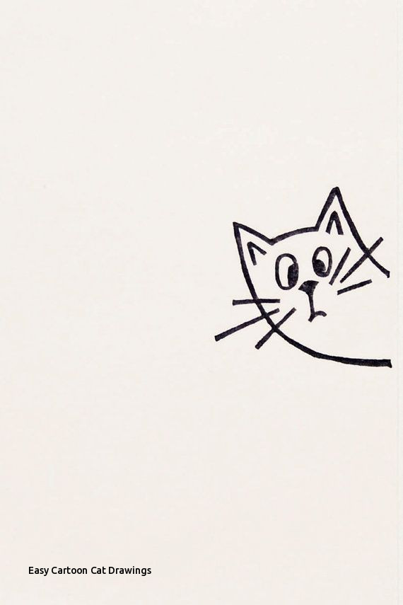 570x855 Easy Cartoon Cat Drawings Best Pen Ink Animals Images - Pen Cartoon Drawing