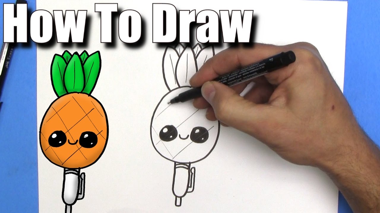1280x720 How To Draw Pineapple Pen Ppap - Pen Cartoon Drawing