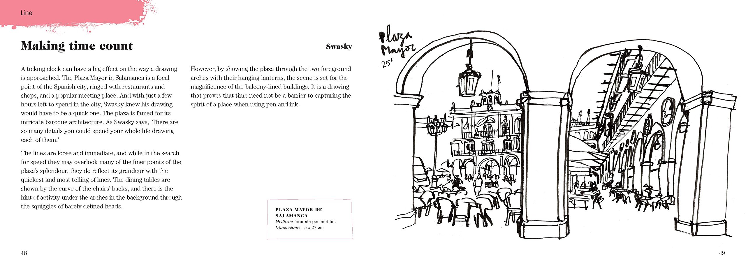 2560x913 Pen Ink James Hobbs Books - Pen Line Drawing