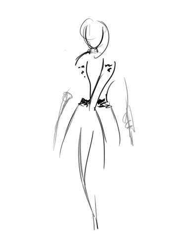 360x504 step creating a line sketch expressive drawing with pens - Pen Line Drawing