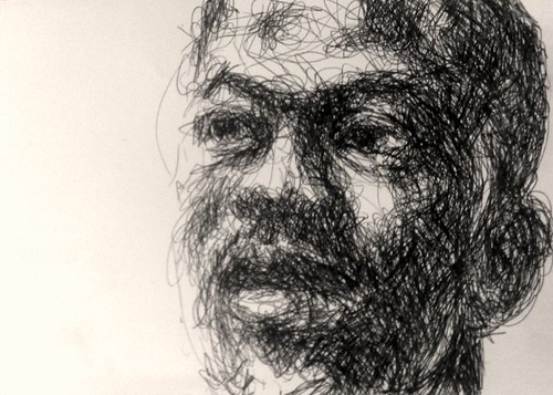 500x357 pen portrait - Pen Portrait Drawing