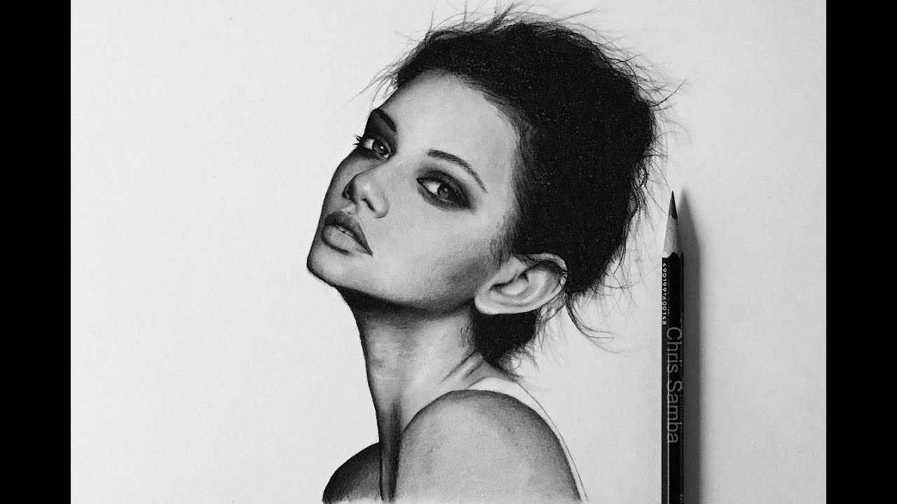 1280x720 drawing a face with charcoal pencils - Pencil And Charcoal Drawing