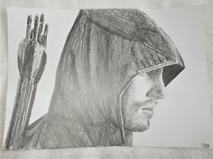 300x225 art graphite pencil sketch drawing stephen amell as the green - Pencil Art Drawing