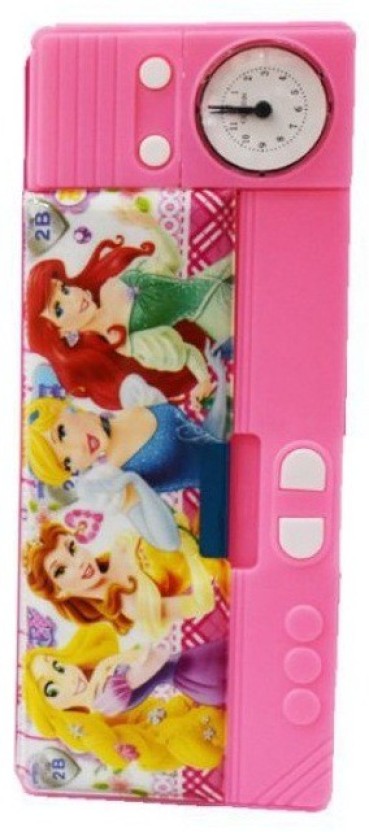 369x832 Toyzisland Sister Queen Pencil Box With Clock - Pencil Box Drawing