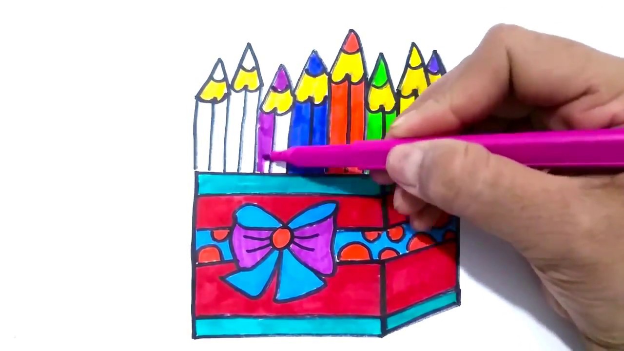 1280x720 how to draw pencil box pencil holder or pencil box drawing - Pencil Box Drawing