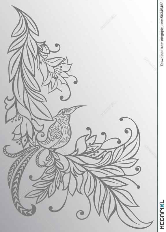 575x800 bird on a branch natural background pencil drawing sketch - Pencil Drawing Background