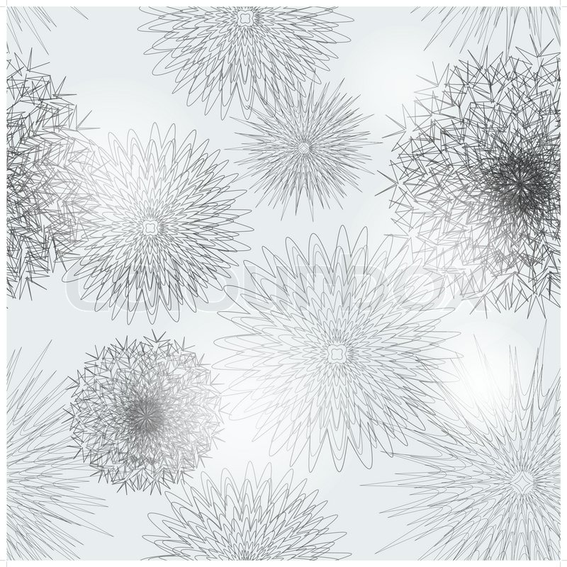 800x800 Fantasy Pencil Sketch Flowers On Blue Stock Vector Colourbox - Pencil Drawing Background