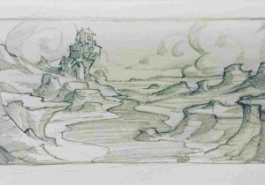 300x210 background pencil drawings background sunflower sketch flower - Pencil Drawing Background