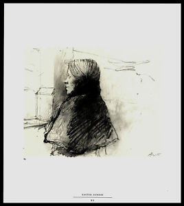 268x300 Andrew Wyeth Helga Testorf Easter Sunday Pencil Drawing Book Art - Pencil Drawing Book