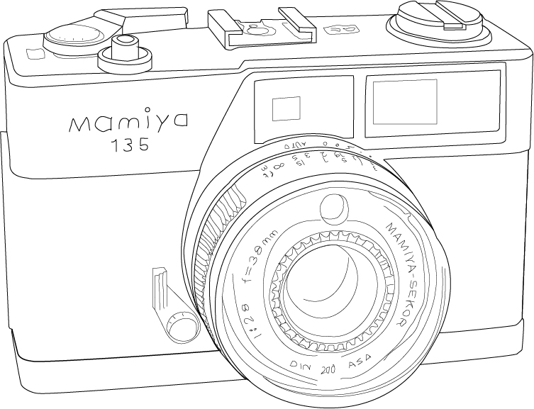 753x577 Camera Sketch - Pencil Drawing Camera
