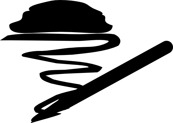 600x425 Pencil Drawing Silhouette Clip Art - Pencil Drawing Clipart