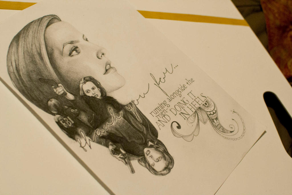 1024x683 Scully Collage Pencil Drawing - Pencil Drawing Collage