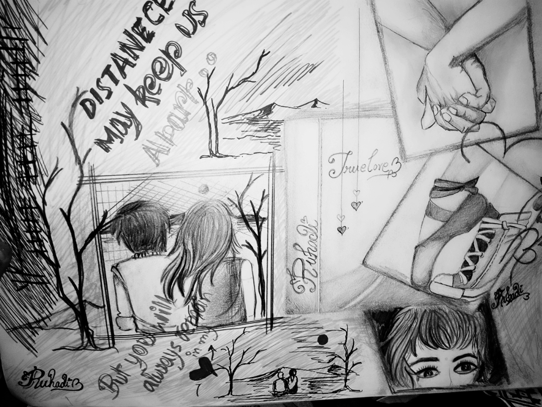 1080x810 Pencil Sketch Collage Type - Pencil Drawing Collage