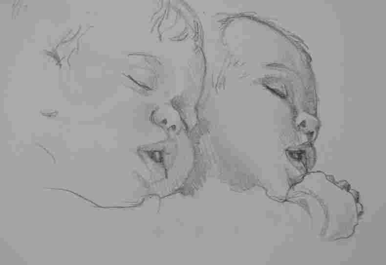 790x544 On Clipart Rhclipartlibrarycom Free Pencil Drawing Baby Sellpeing - Pencil Drawing Download