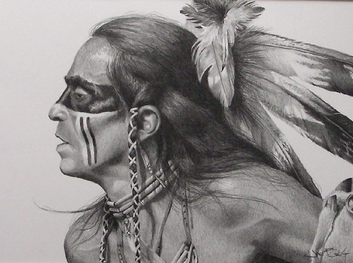 500x373 Pencil Drawings Pencil Drawings Native American Indians - Pencil Drawing Drawing