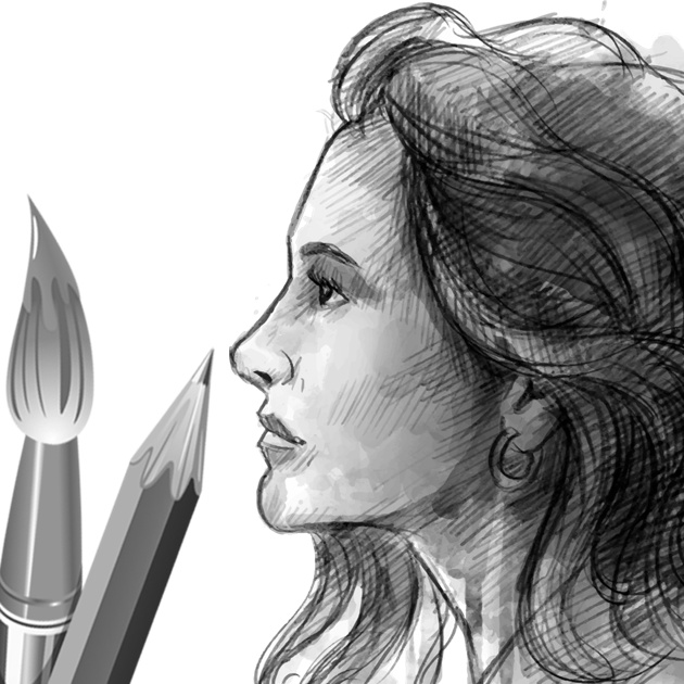 630x630 Sketch Art - Pencil Drawing Drawing