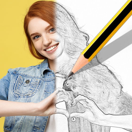512x512 Sketch Effect Photo Editor - Pencil Drawing Editor